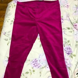 Magenta Corduroy Pants